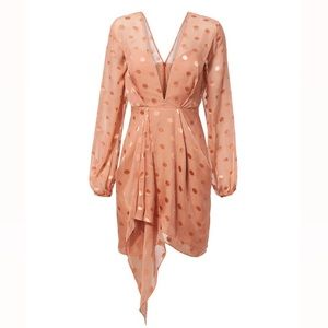 Michelle Mason Silk Polka Dot Dress